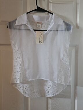 NWT Sally Miller Couture Sleeveless Blouse